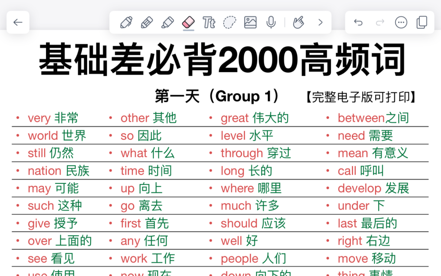 基础差必背2000词！7天背完！词汇量暴涨！