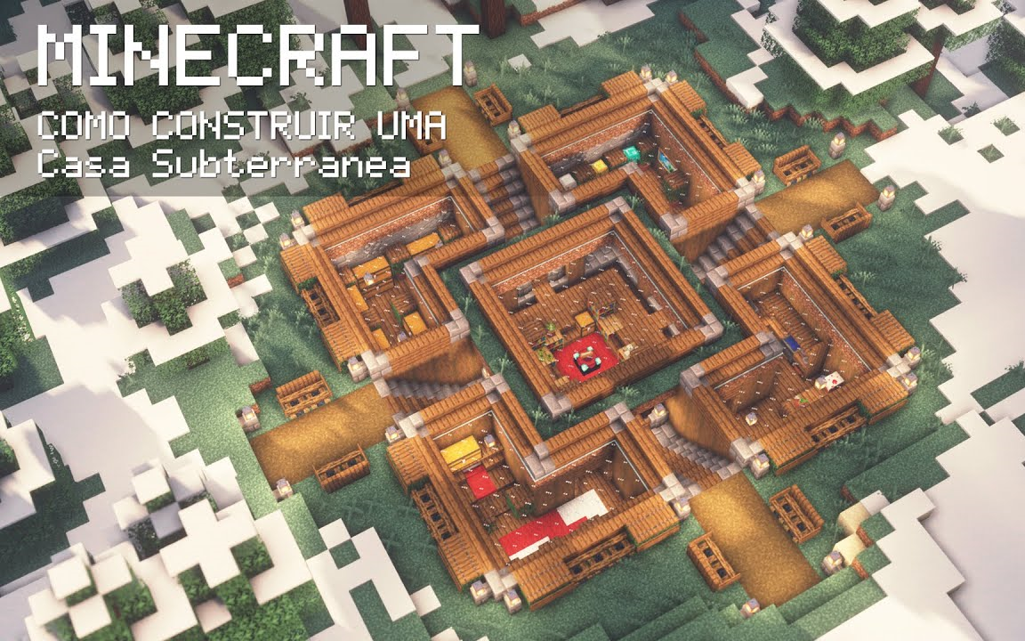 【Minecraft建筑教程】如何建造地下房屋