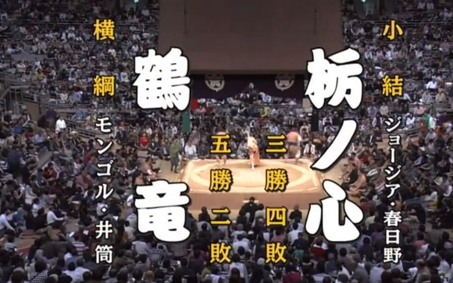 大相扑2015年11月-8日目:鹤龙力三郎 vs 枥之心刚史_哔哩哔哩)