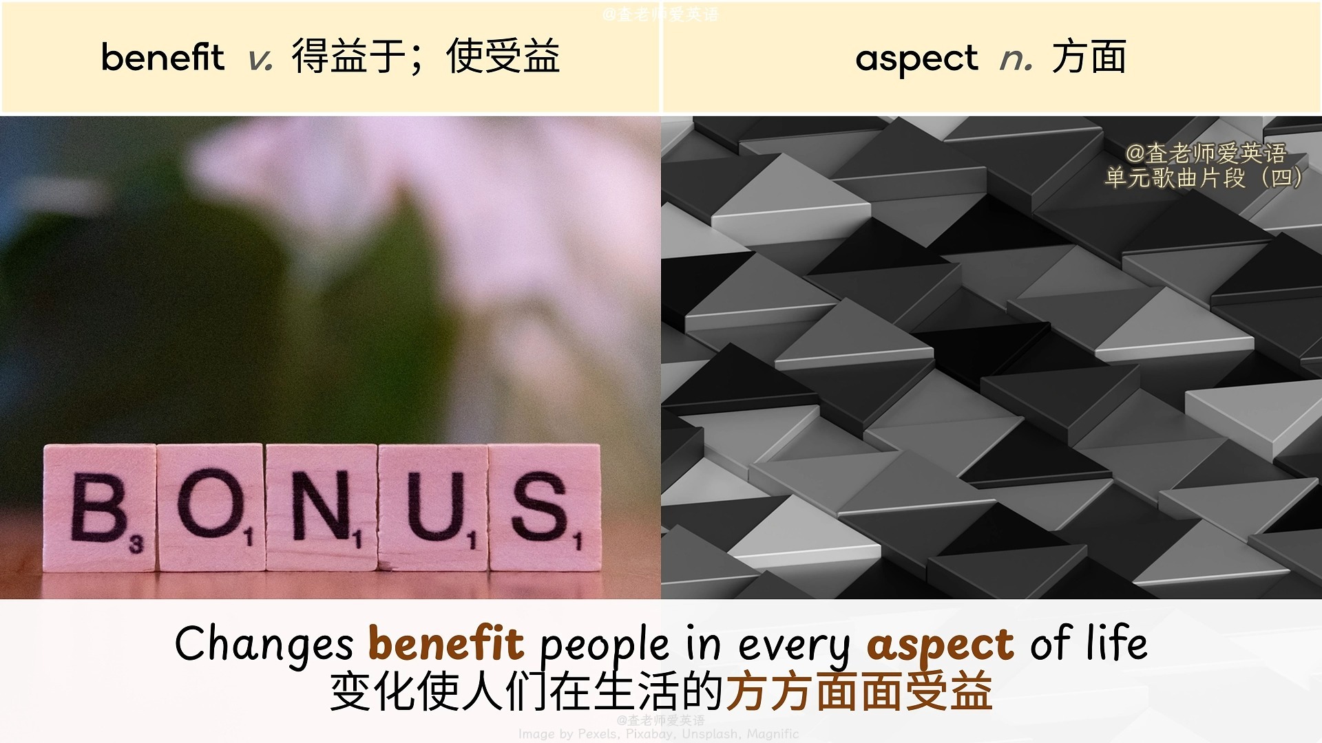 一首歌熟悉一个单元的单词~人教九上Unit 1 片段4