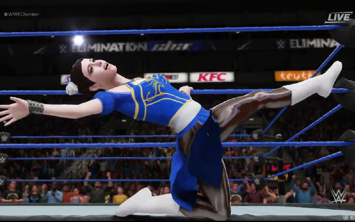 春丽大战嘉米最后站立着赛 春丽还是很强的 wwe2k18