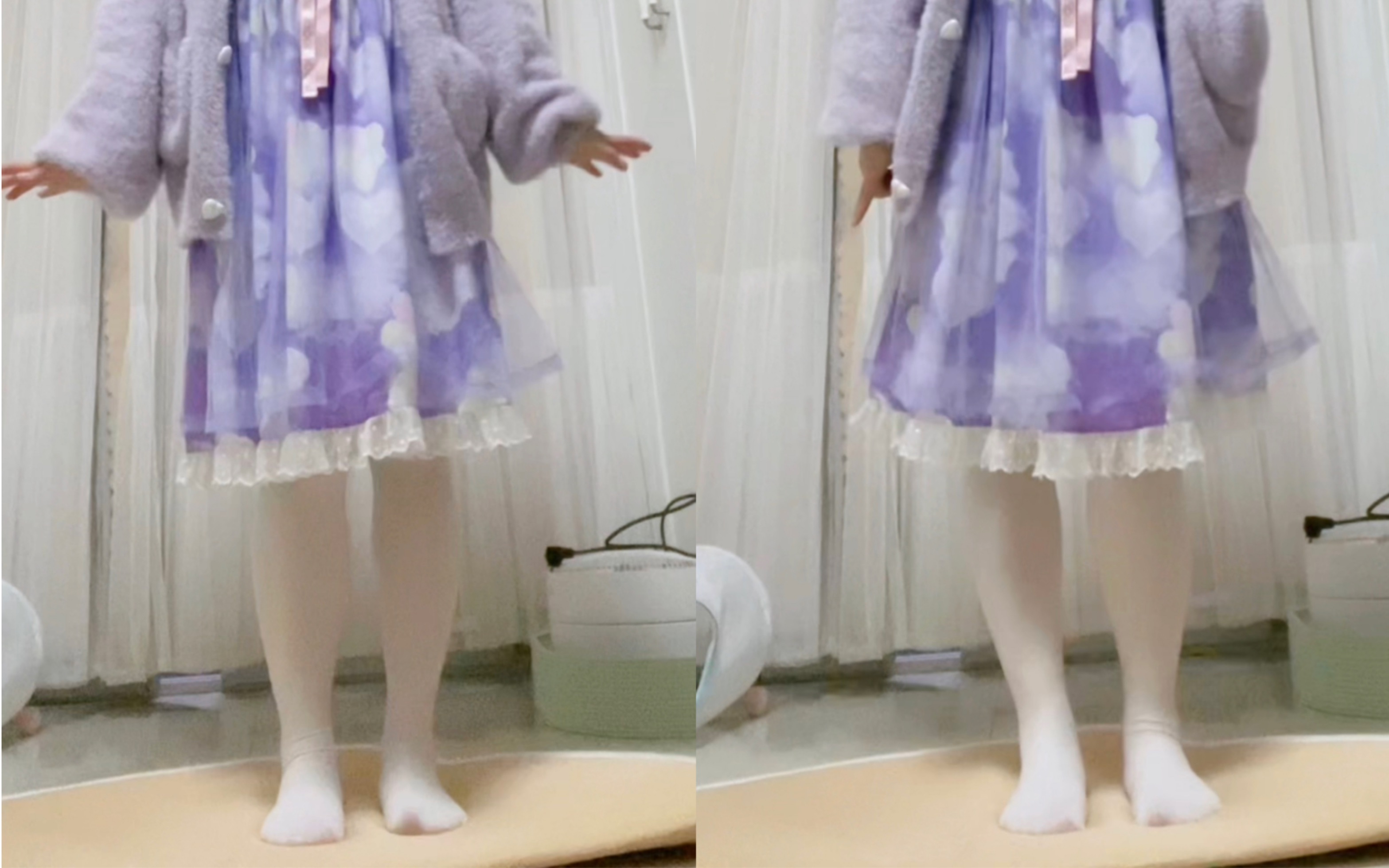 First time dancing without shoes.