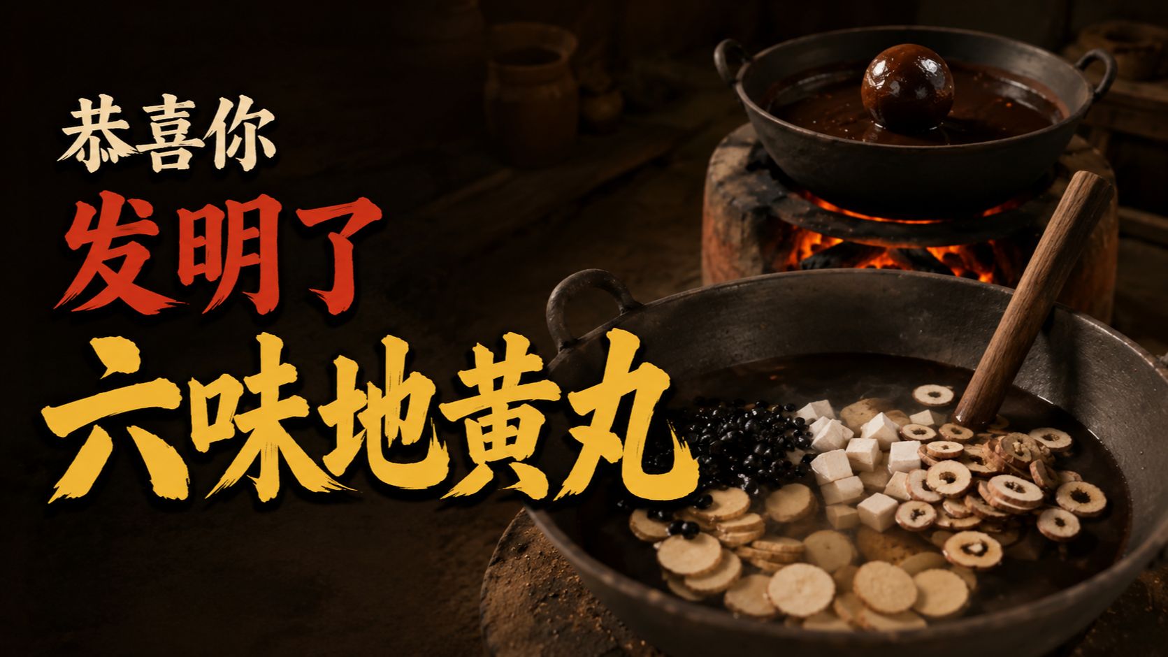 恭喜你！成功发明了《六味地黄丸》