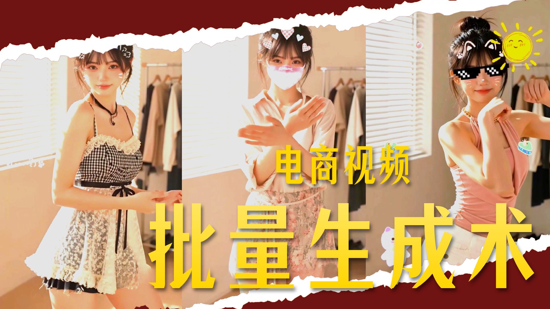 ComfyUI全自动换装流水线!灵姬批量处理黑科技:自动跑完整个女装带货视频!