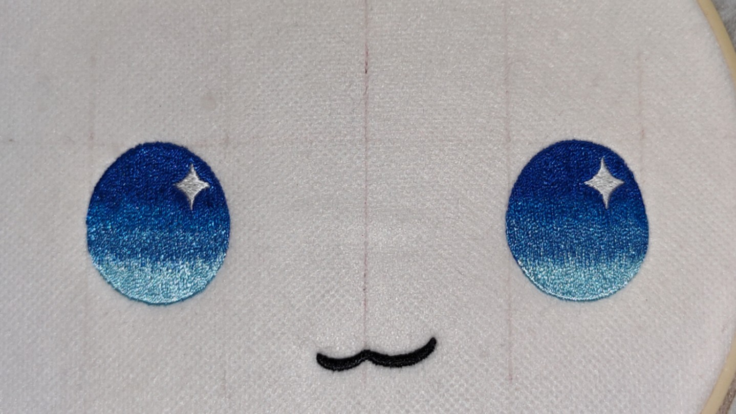 40cm棉花娃娃刺绣渐变眼