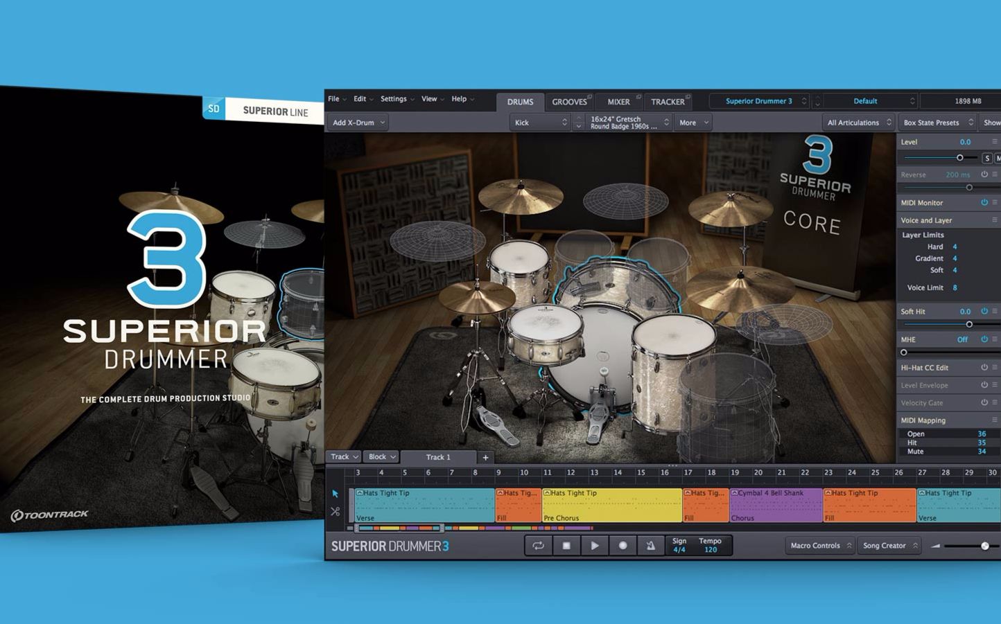 【音源教程】toontrack superior drummer 3上手教程