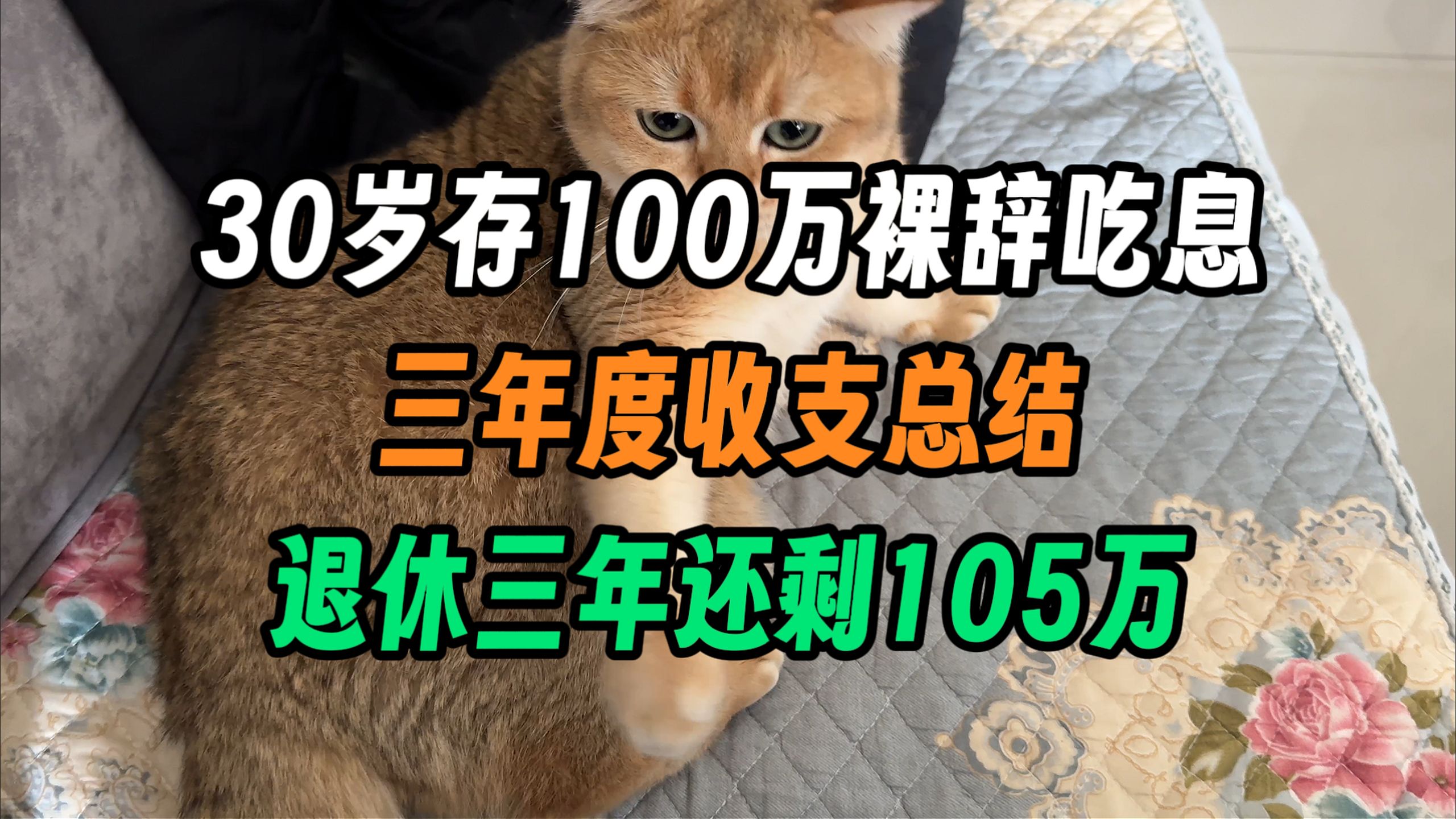 33岁硕士存100万吃息退休，三年度收支复盘，还剩105万