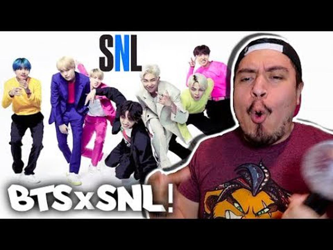 【防弹少年团BTS】粉叔反应防弹少年团 SNL Boy With Luv & MIC Drop 现场 表演 Reaction反应_哔哩哔哩