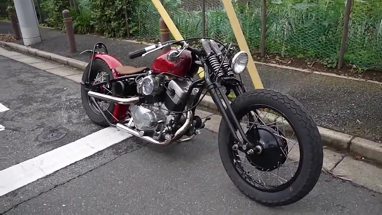 雅马哈xv250改装bobber风格复古摩托车(经典老车!才不