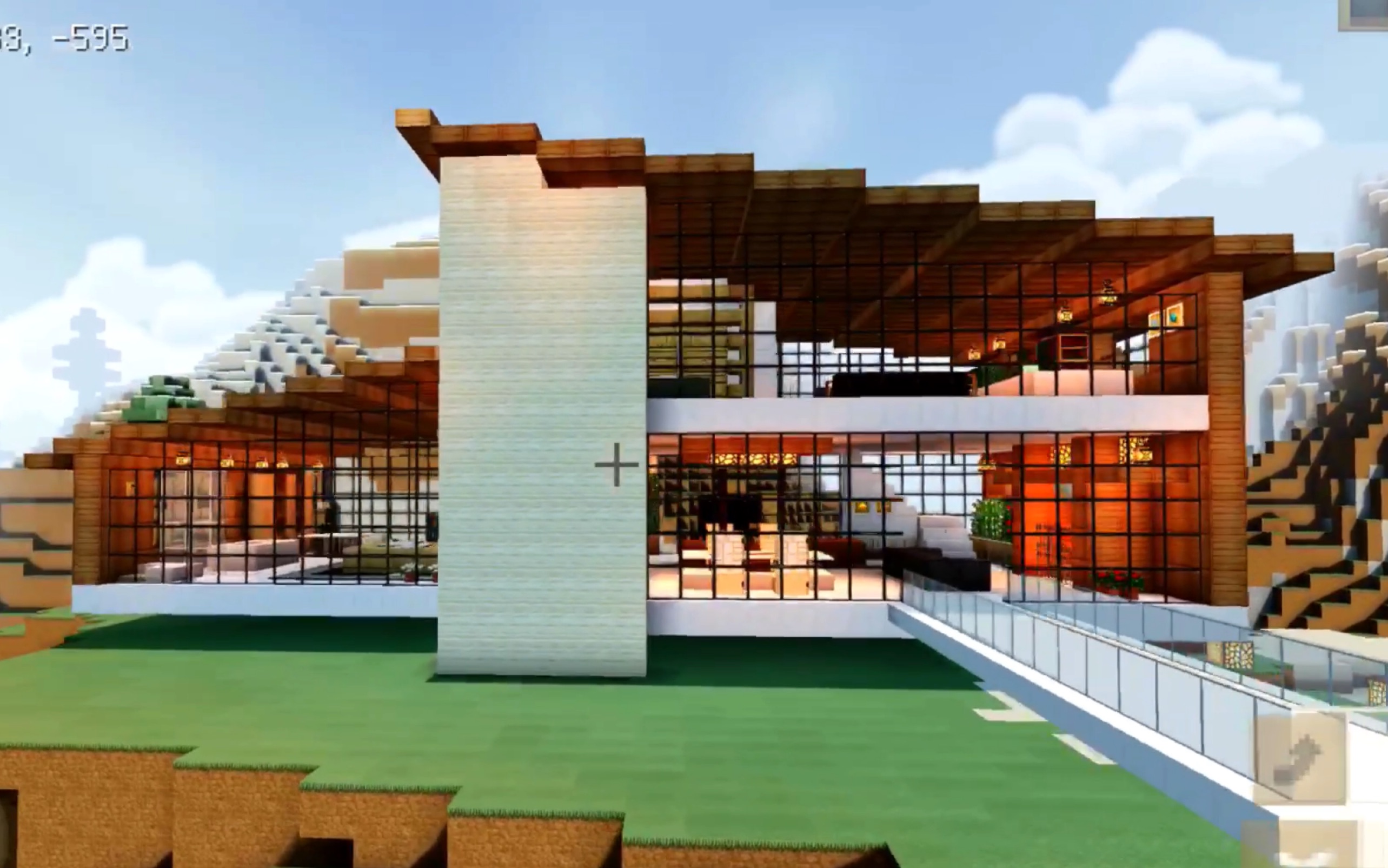 Minecraft我的世界 坡顶独栋别墅建筑展示 内饰分享 Room Tour 05 哔哩哔哩 つロ干杯 Bilibili