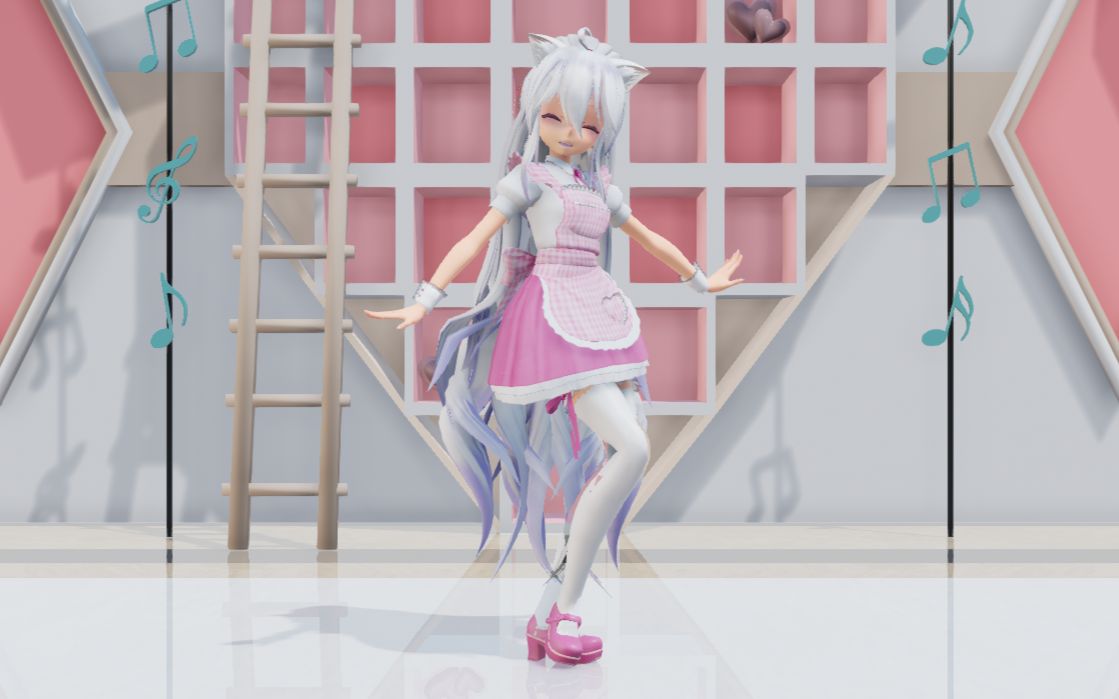 【mmd×白金】猫耳弱音小萝莉白金迪斯科