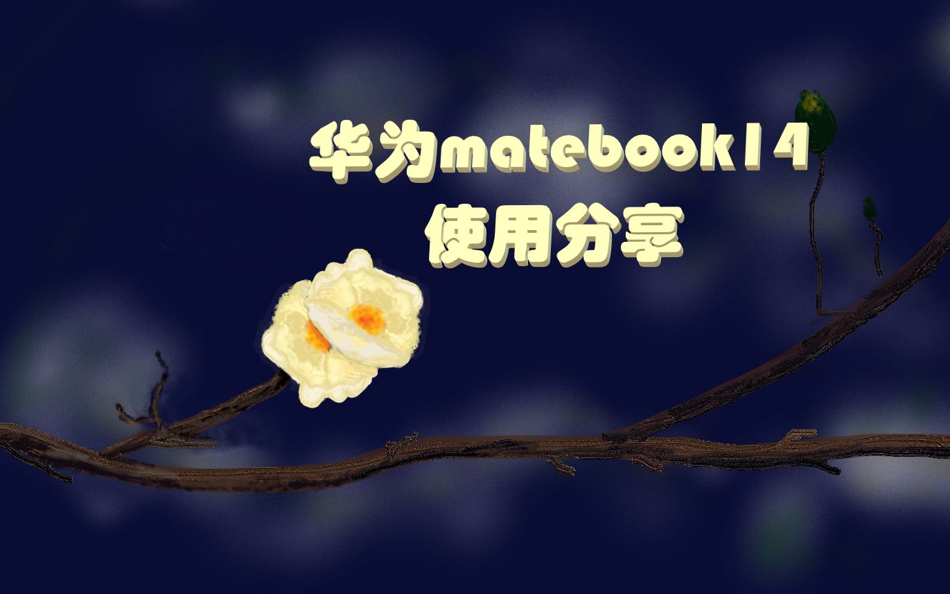 华为matebook14笔记本电脑使用测评 windows自带画板画画_哔哩哔哩