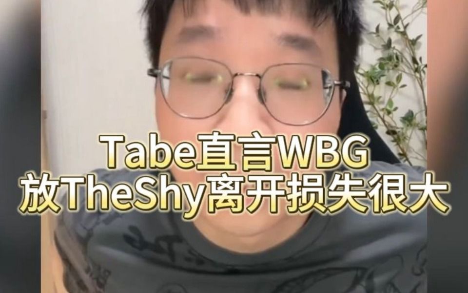 Tabe直言TheShy：以现在的水平想去哪个队伍随便挑