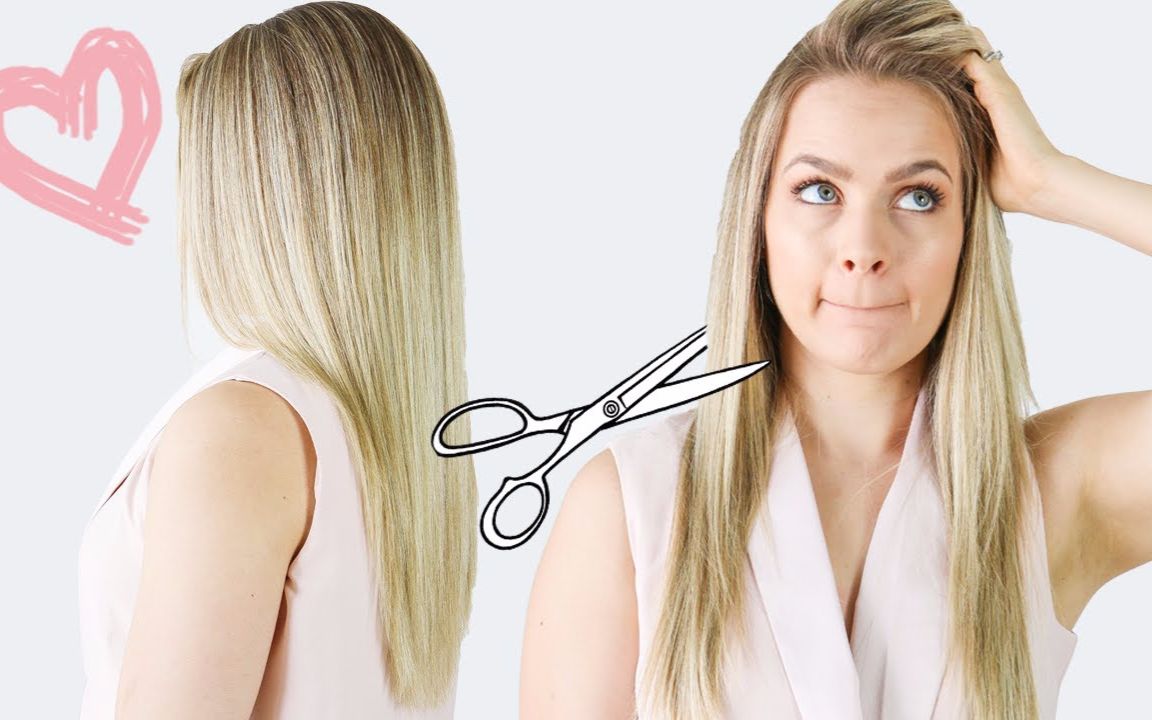 【1080p】【原标题】how i cut my hair (my long layer haircut)