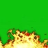 绿幕抠像燃烧的大火视频素材