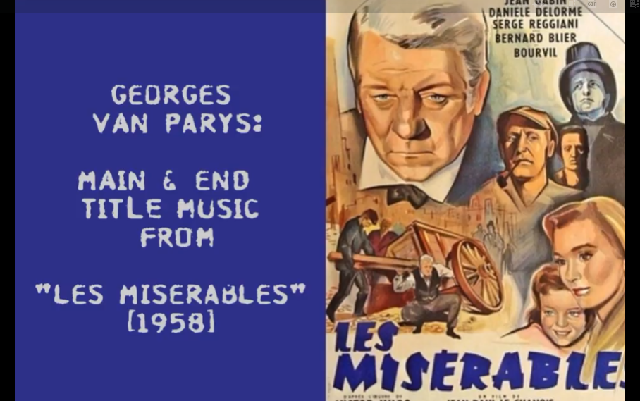 【音乐】1958版电影悲惨世界原声音乐