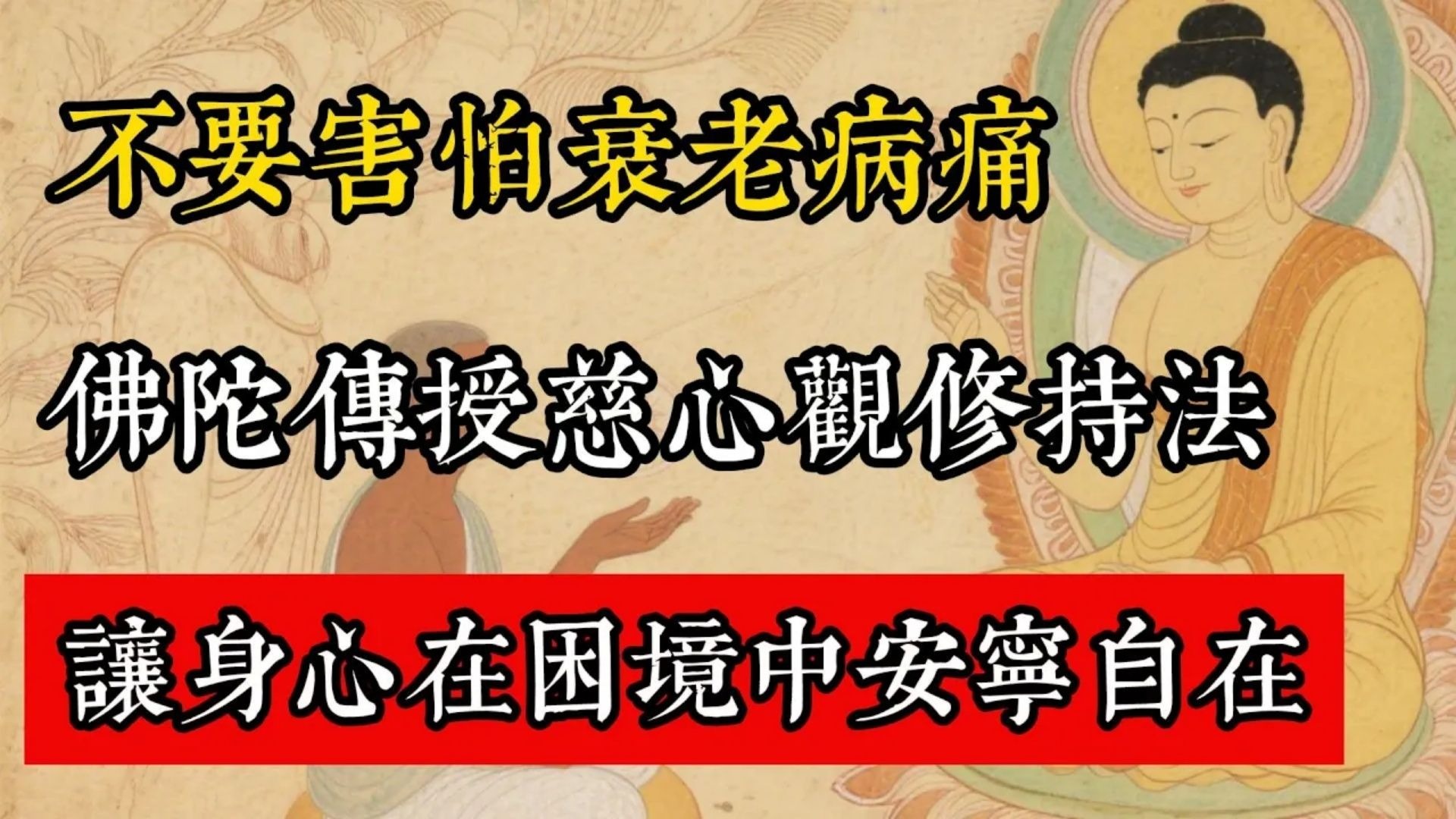 不要害怕衰老病痛，佛陀傳授慈心觀修持法，讓身心在困境中安寧自在！#佛教 #佛家 #佛法 #佛學知識 #佛學智慧 #修心修行 #佛教文化 #禪悟人生 #傳統文化