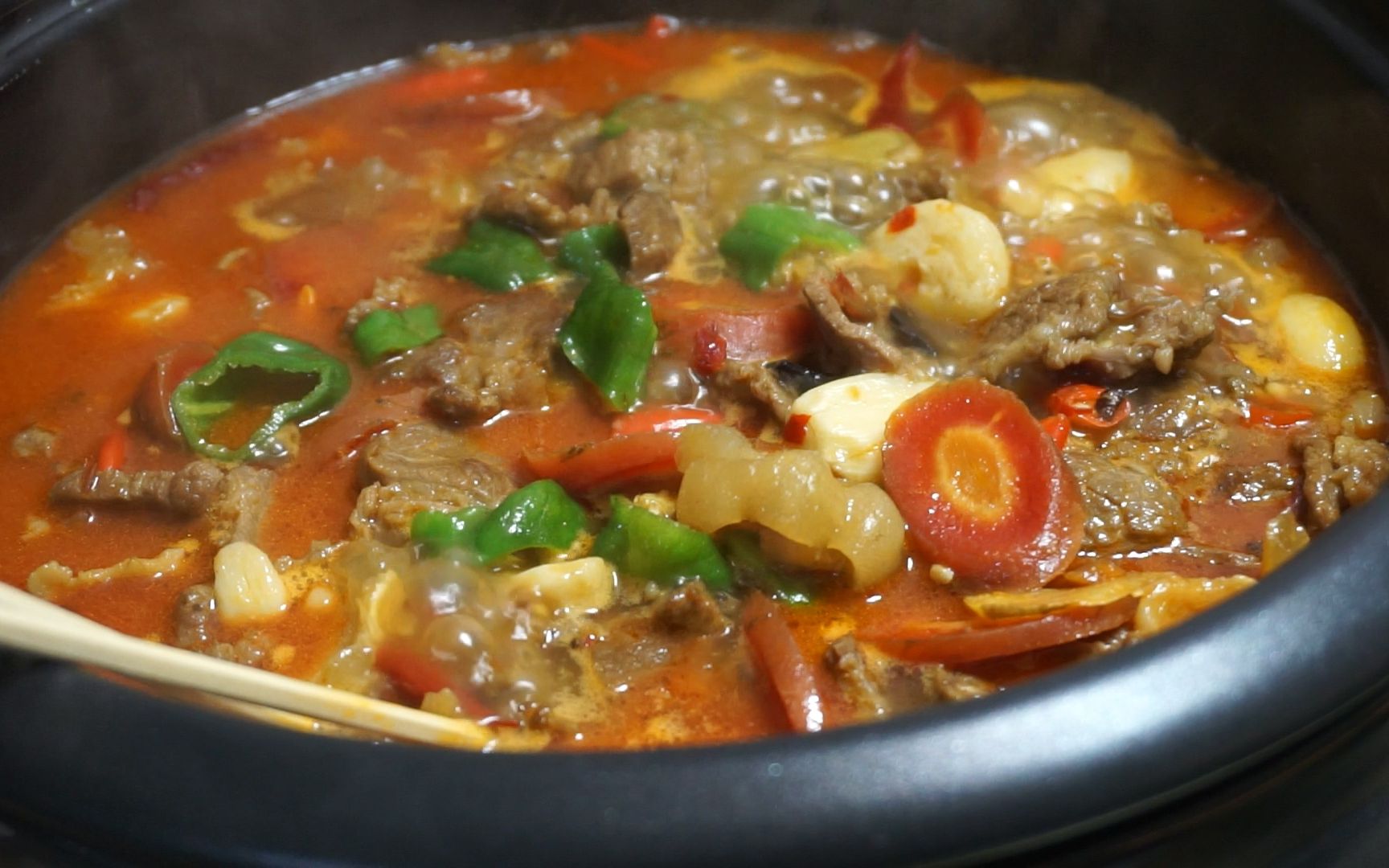 自制家常版牛肉火锅湖北