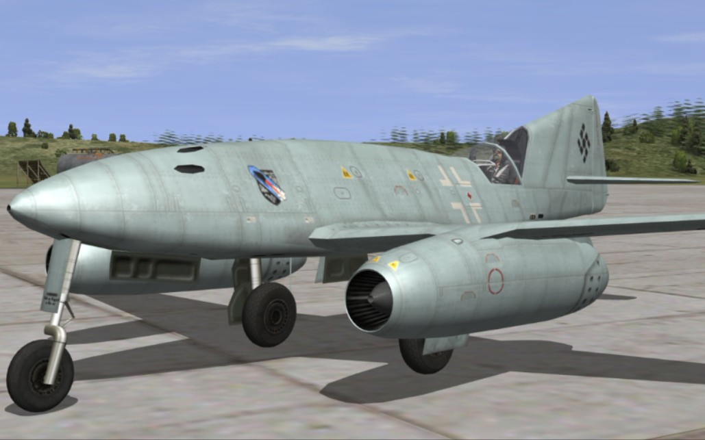 【架空MOD】IL2：1946——Me262 HG.IV战斗机（德国试验场试飞珍贵影像）