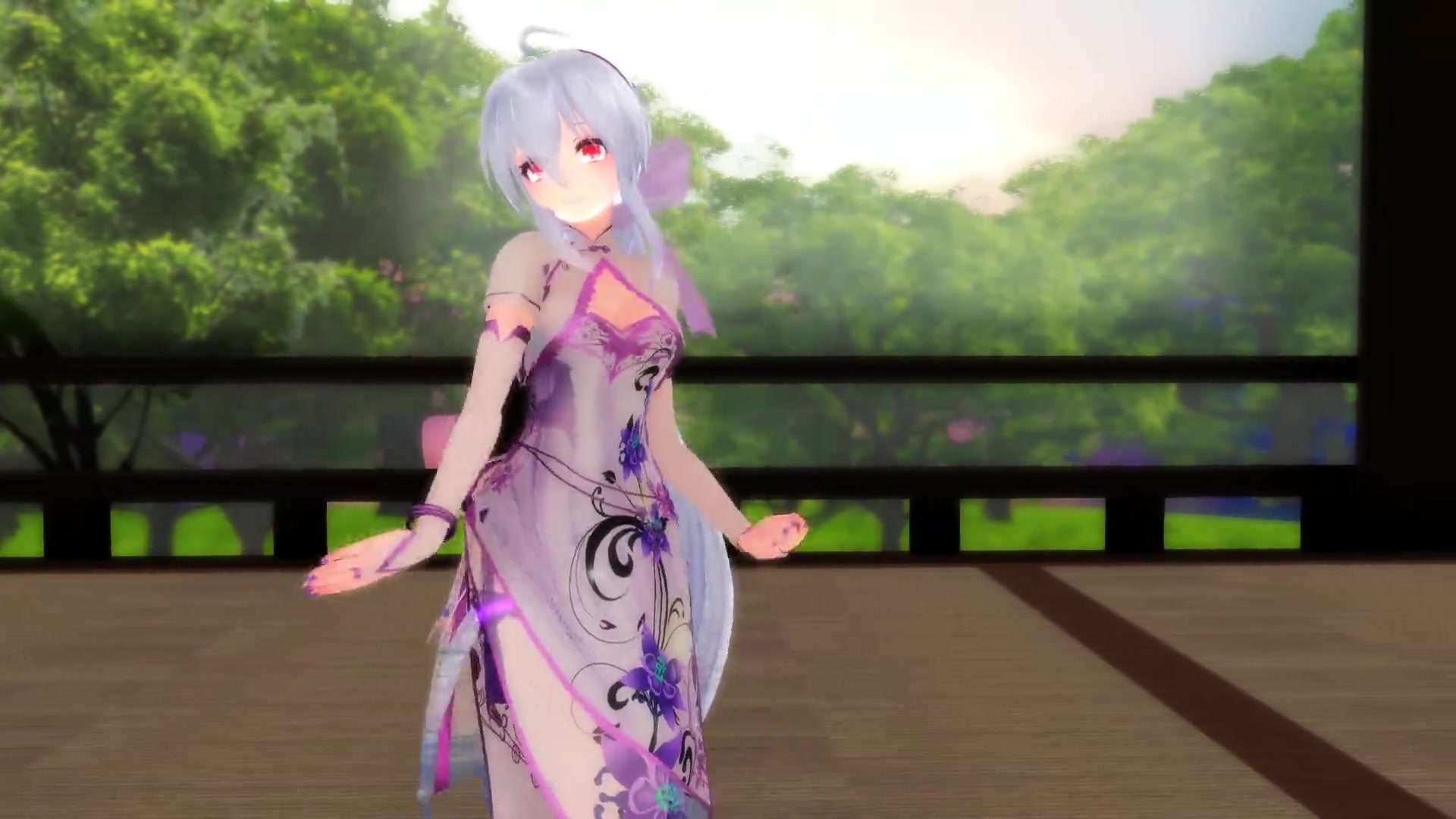 【mmd】清晨练舞的弱音姐姐美如画