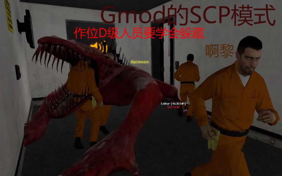 【gmod的scp模式】(啊黎)作位d级人员要学会躲藏
