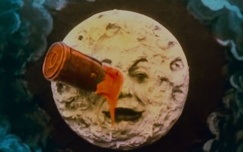 想说点什么：【老电影故事】1902年的科幻片！用大炮把人打向月球，脑洞超大[一阶段]的第1张示图