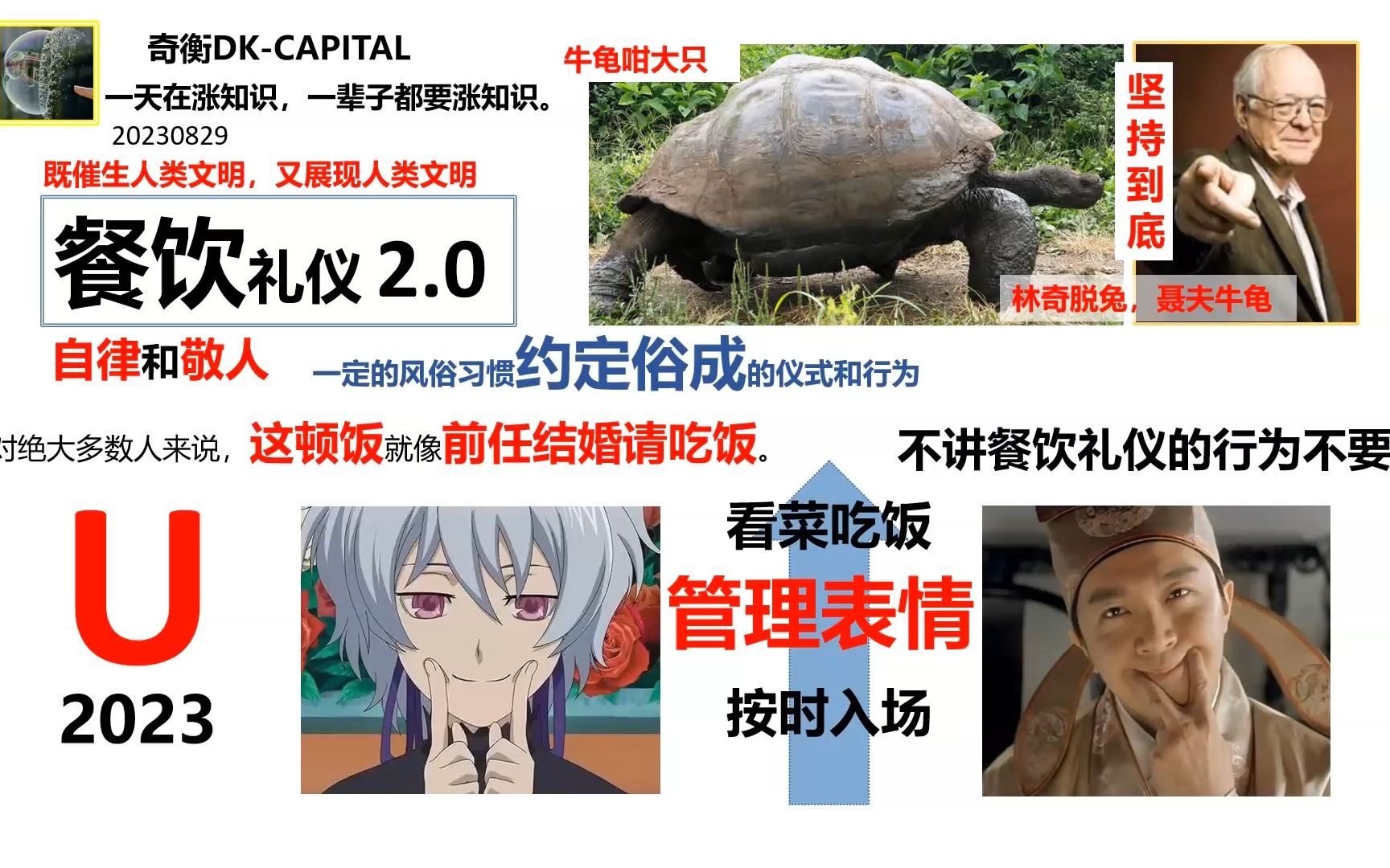 我真的在讲餐饮礼仪（2）：参加前任婚礼，要优雅洒脱【奇衡涨知识（263）】