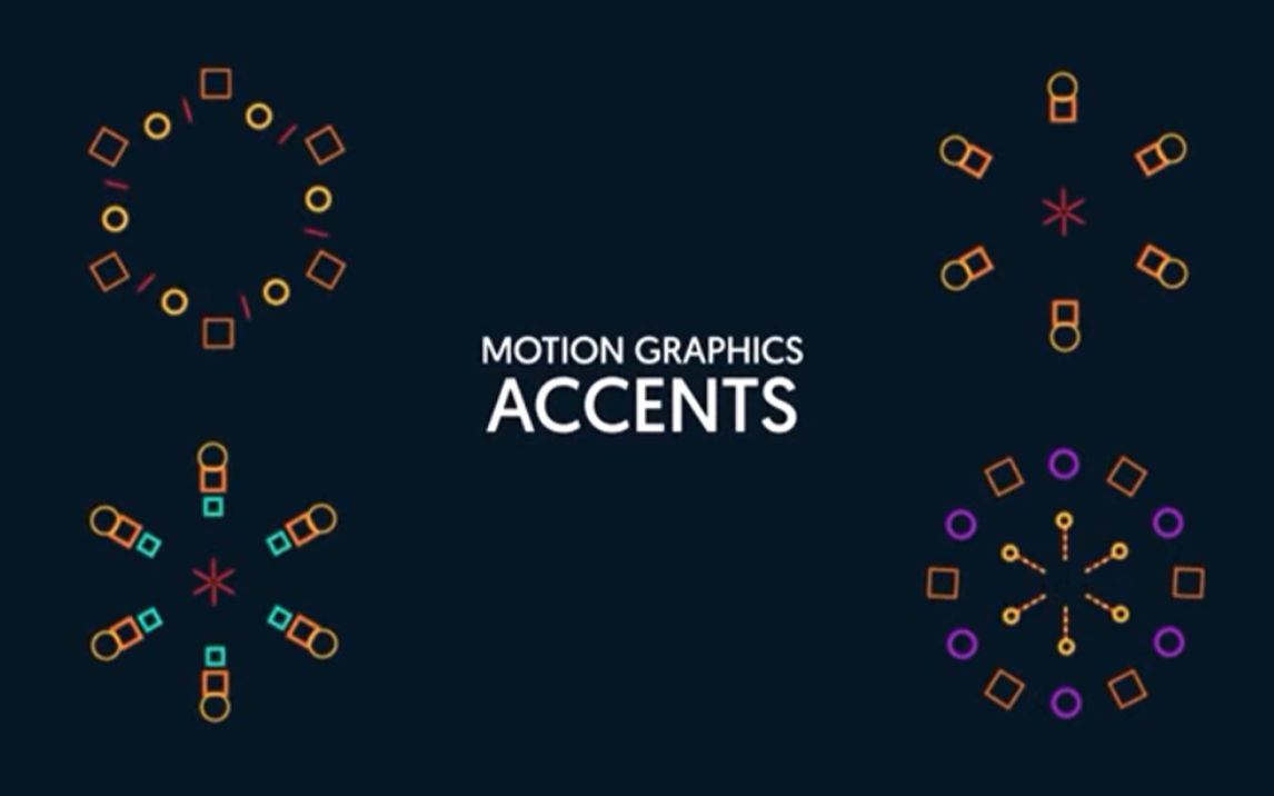 【ae案例教程】线条烟花爆炸mg动画 motion graphics accents-circle