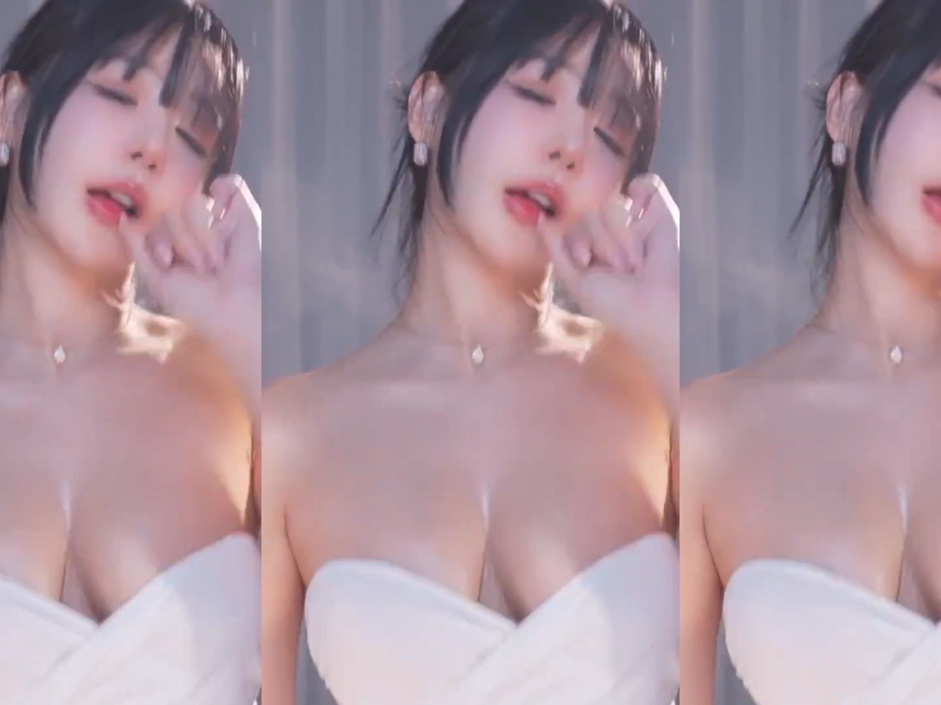 韩国BJ韩璐——纯白抹胸热舞喵(4)