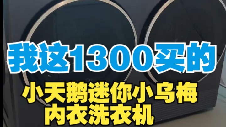 我这1300买的小天鹅迷你小乌梅内衣洗衣机， 终于解放双手了。 我还趁活动买了一个刷鞋机～.....
