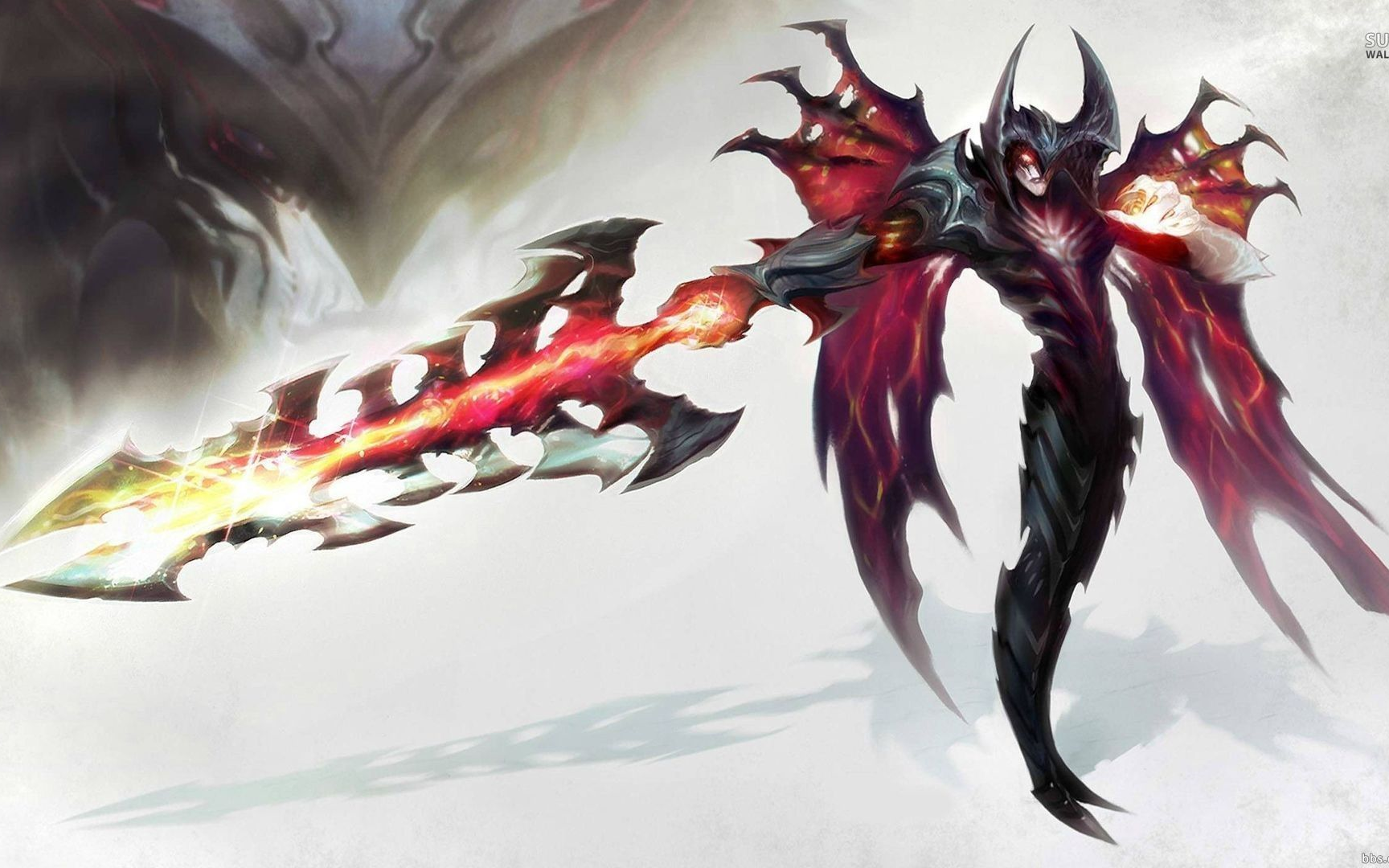【艾瑞克斯z】暗裔剑魔对线人在塔在(德玛)!