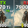 【4K60帧】RTX 5070 Ti vs RX 7900 XTX | 4K分辨率18款游戏传统光栅和光追游戏对比测试