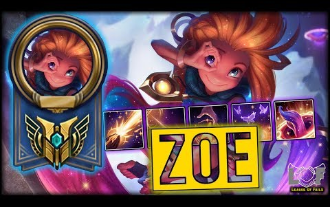 最佳佐伊蒙太奇 2017 - lol epic zoe ( pentakill, broken, fun, out