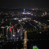 浙江诸暨夜景航拍