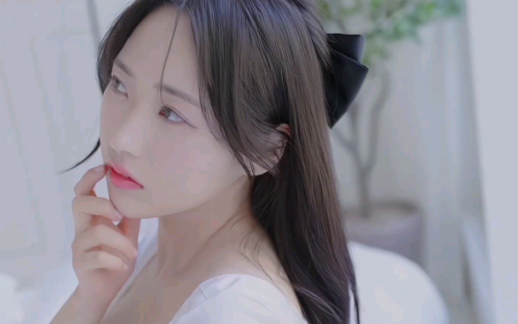 Pure lust department graduation season pure white T denim skirt wear