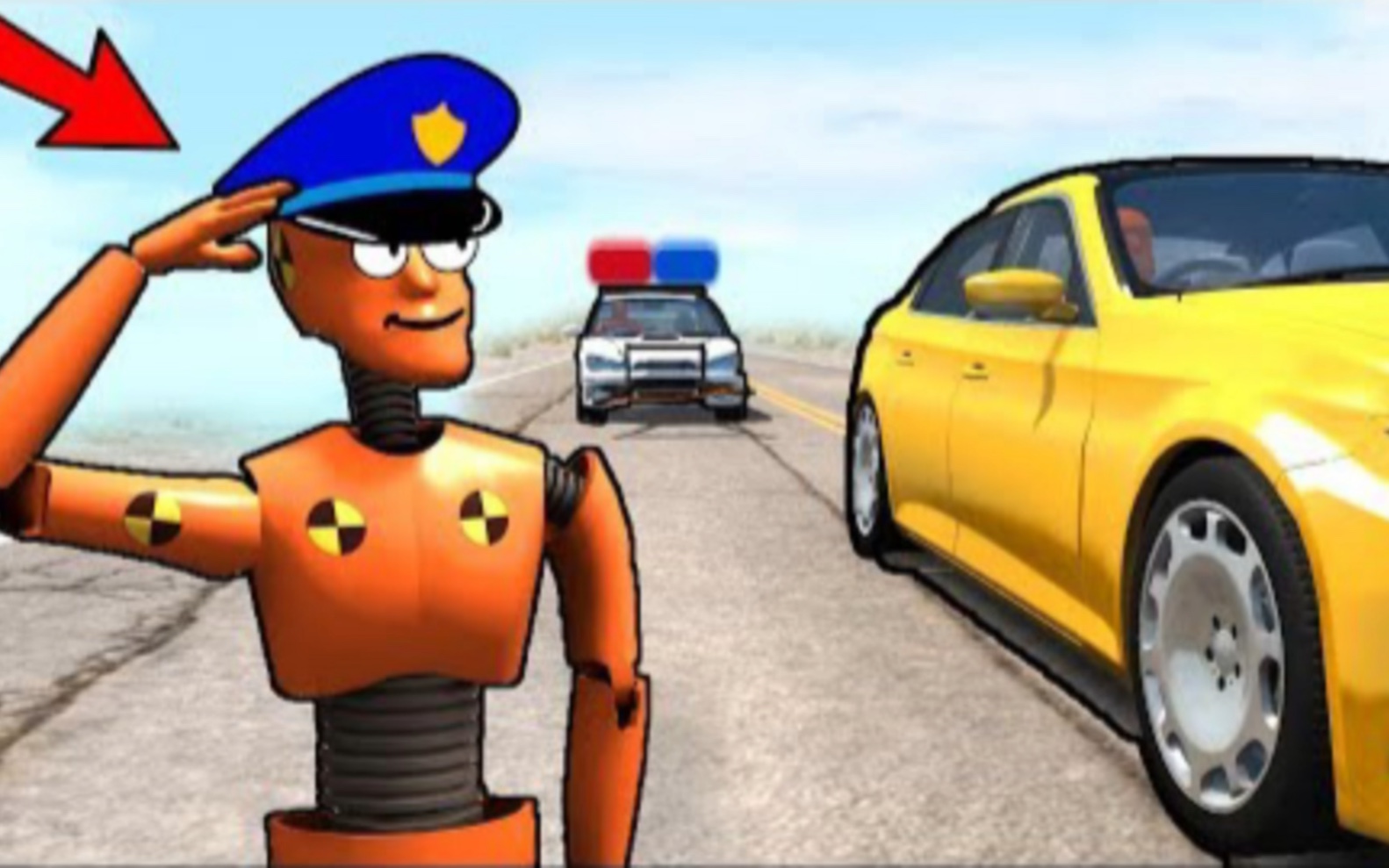 车祸模拟器：小黄人假扮FBL人员，故意在公路上讹老司机！