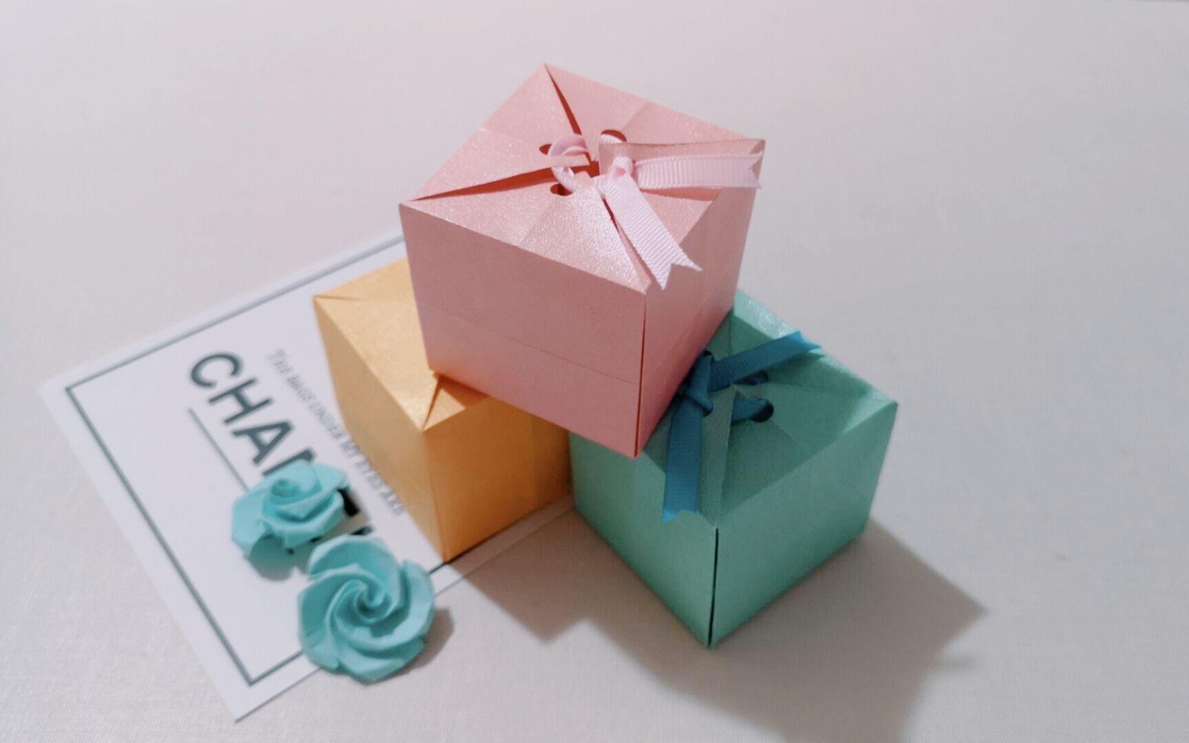 手工折纸DIY，如何折叠一个长方形纸盒子，超级简单的纸盒子折纸_哔哩哔哩_bilibili