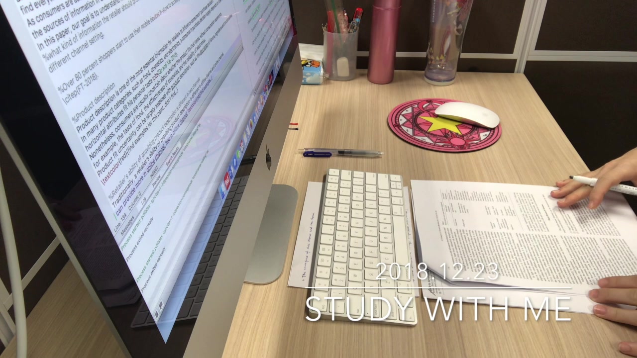 【study with me】2018.12.23 | 理科PhD的写论文日常 | 看文献写文献综述的一天 | 平安夜快乐 | 今天我居然还要开组会哔哩哔哩 (゜゜)つロ 干杯~bilibili