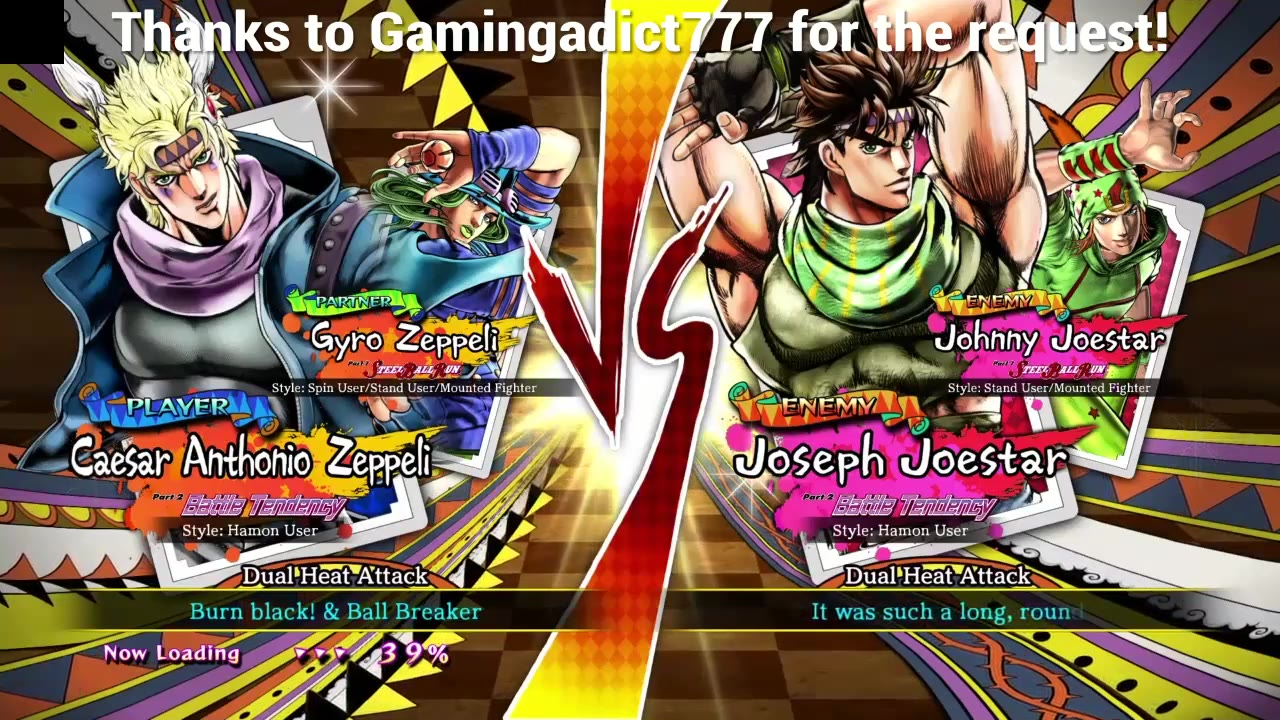 jojo天堂之眼乔尼二乔vs老谢西撒