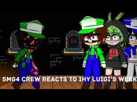 Smg4 Crew Reacts to IHY Luigi Week(Slight Epilepsy warning)
