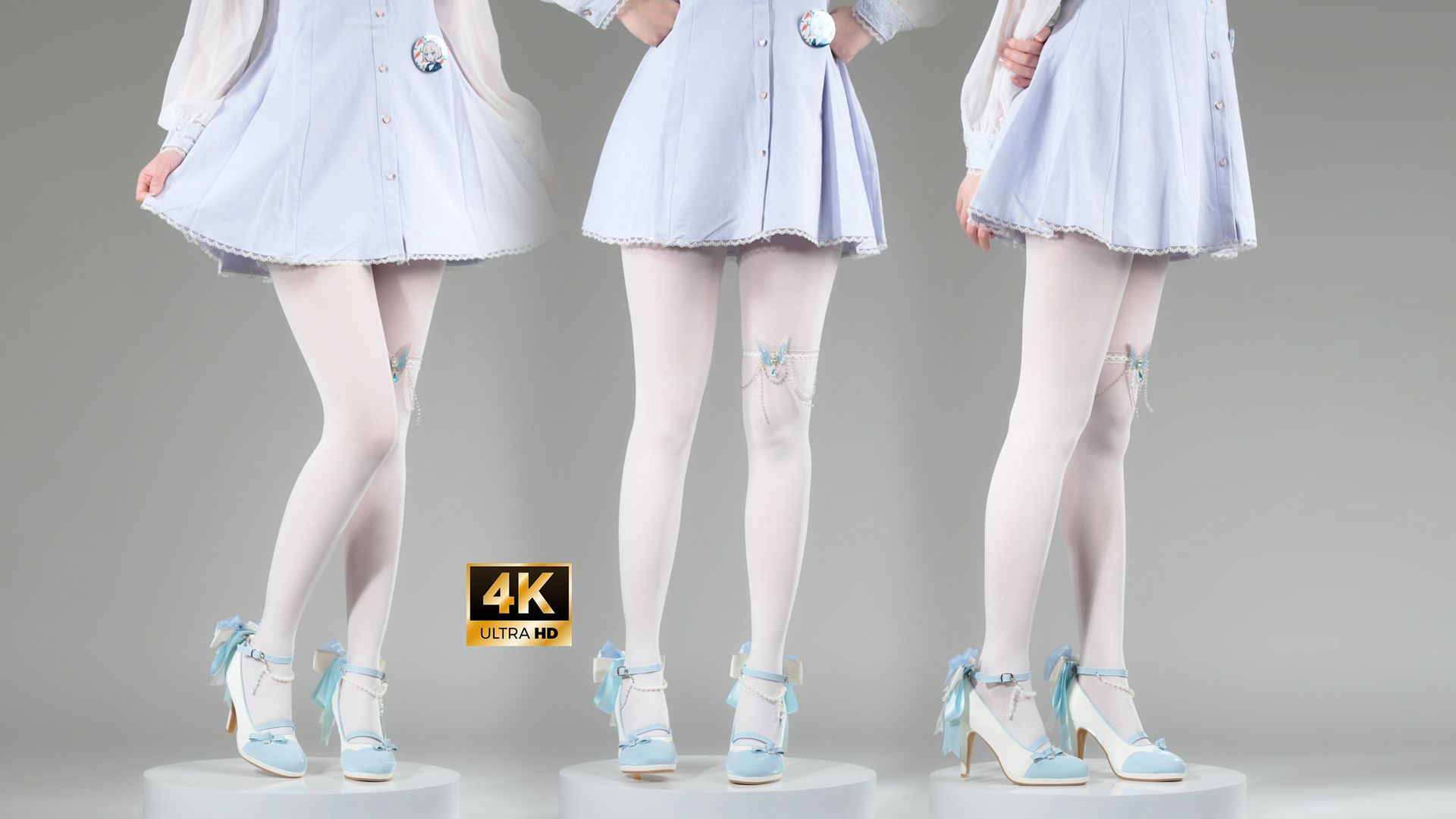 蓝色款的桃小坞莫奈花园 动态抽取实体团子徽章哦