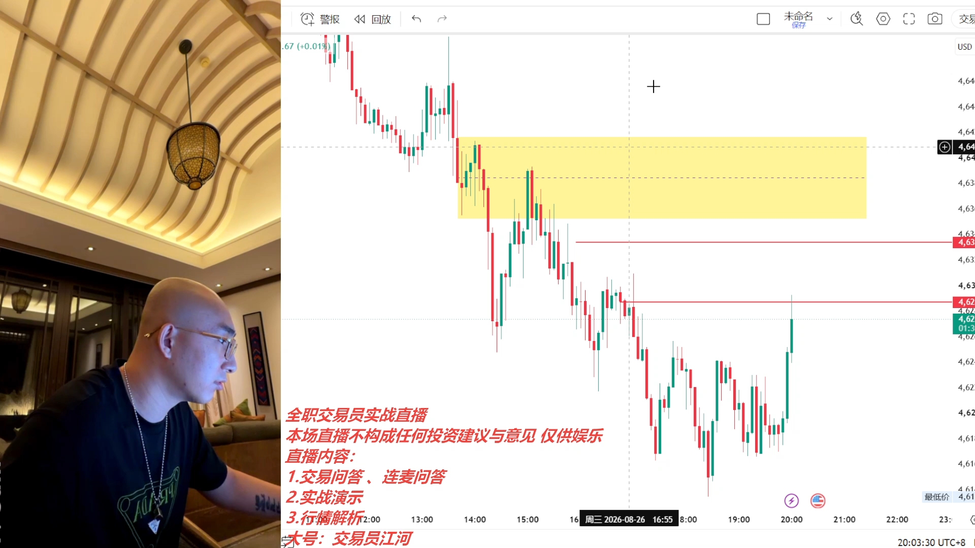 交易员江河直播回放（2026.8.26）