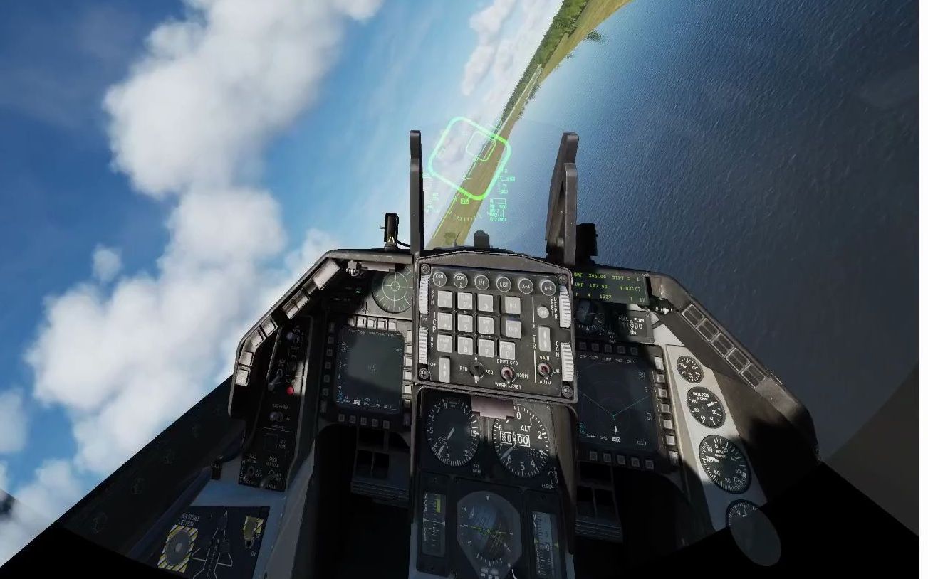 DCS World 数字战斗模拟世界 F16C 河道急速 VR 第一人称视角哔哩哔哩bilibili