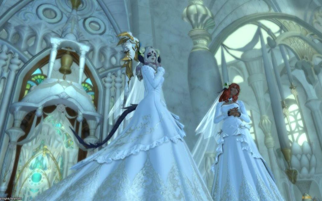 ff14 婚礼cg 黄金方案 龙女&龙女