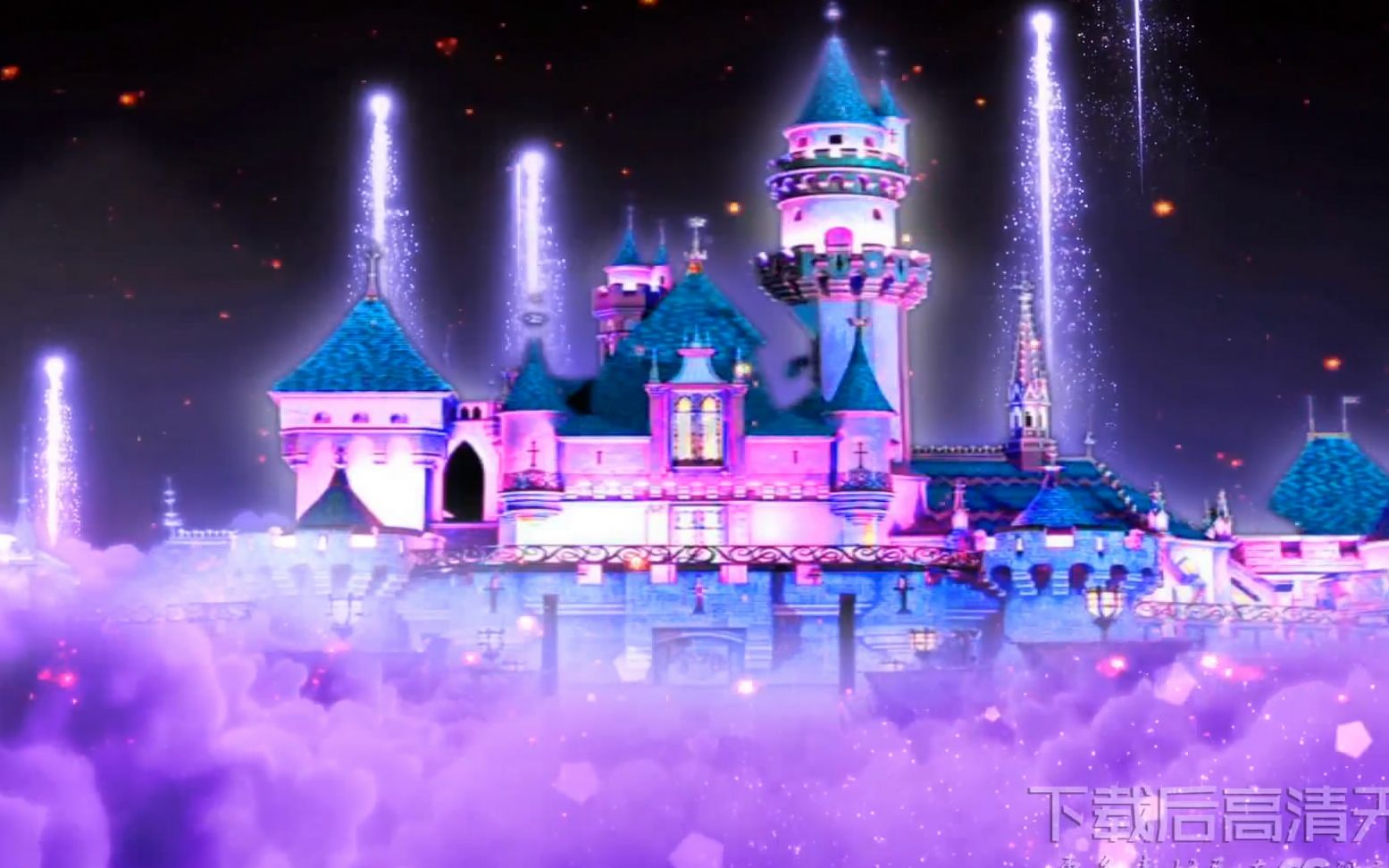 紫色梦幻城堡婚礼主题舞台设计图__效果图_环境设计_设计图库_昵图网nipic.com