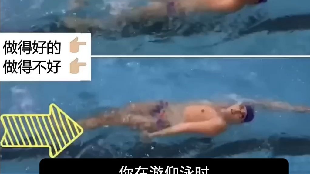 仰泳直线秘诀：Y字型手臂是关键！