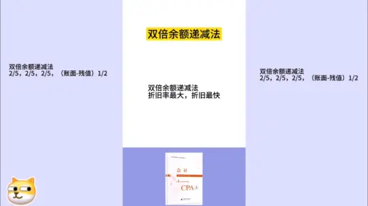 双倍余额递减法