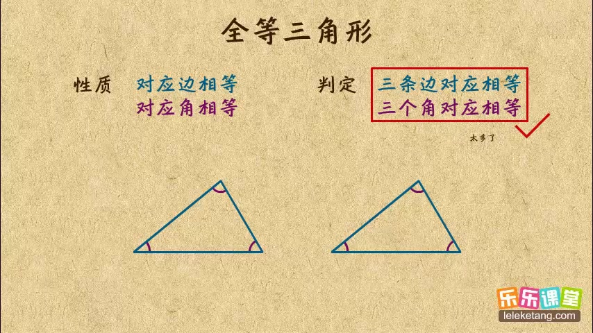 秒杀名师 初中数学八年级上册 全等三角形的判定（SSS）