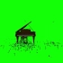 绿幕视频素材钢琴