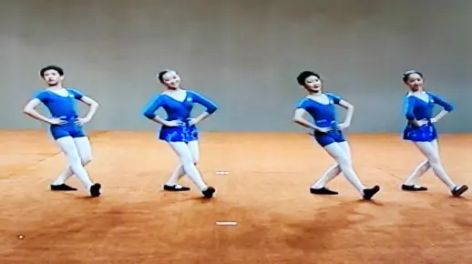 中国舞第二版少儿舞蹈等级考试教材～八级儿童组男班（少儿民族舞即兴基本功训练“四拍舞步”对花～试做版）未经允许禁止盗用